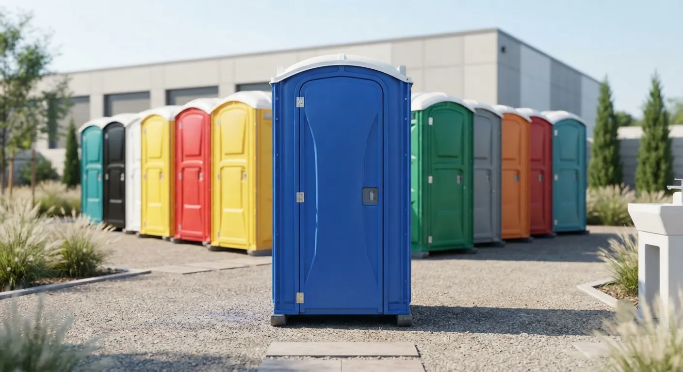 Portable toilet units ready for delivery in Harlingen, TX